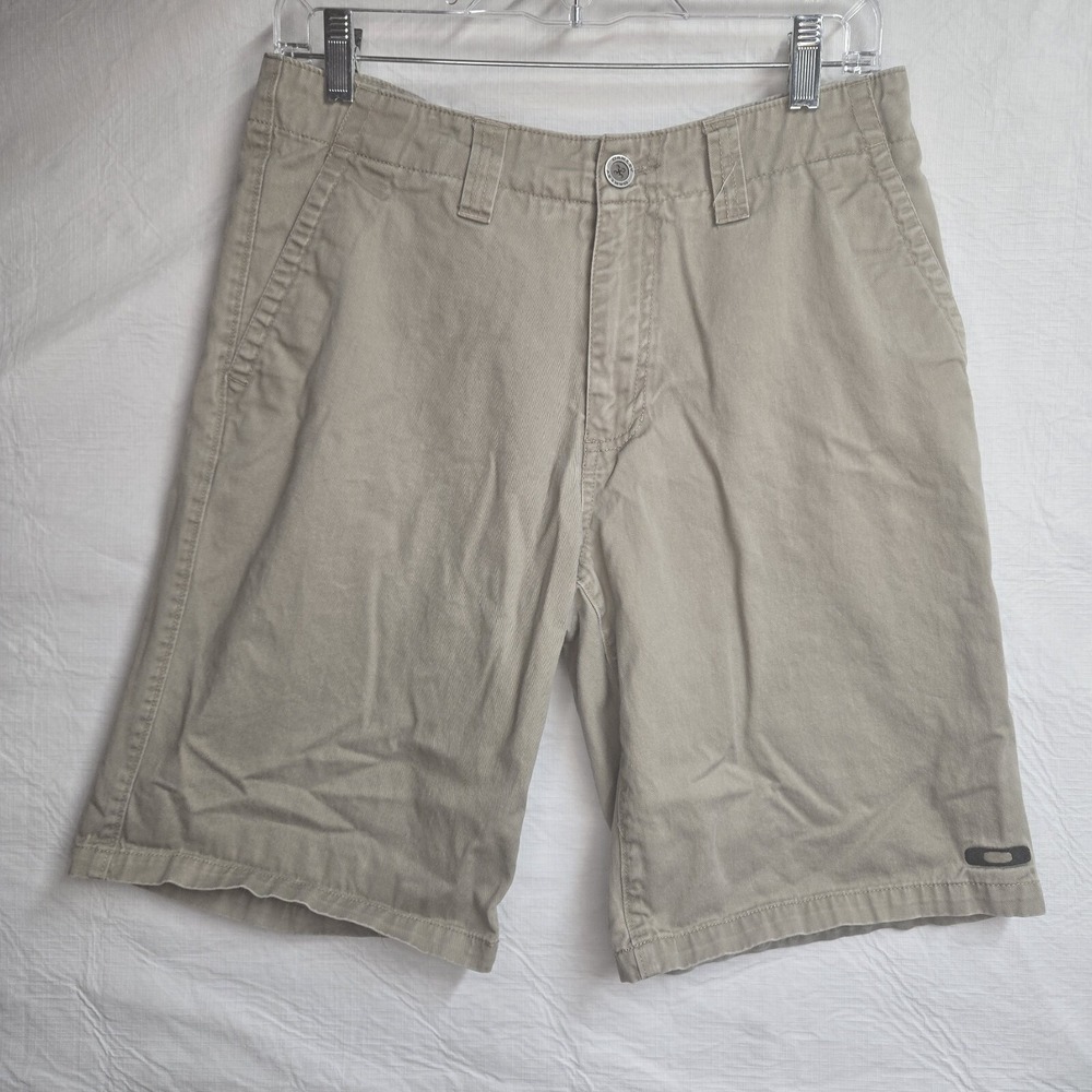 Mens‎ Oakley Shorts Size 31 Beige Lightweight RN 96548 CA 35460